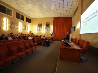 Лекция академика А.Г. Чучалина о терапевтических школах РНИМУ им. Н.И. Пирогова. Фото: Елена Либрик / «Научная Россия»