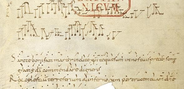 Самая ранняя запись полифонии в европейском средневековье