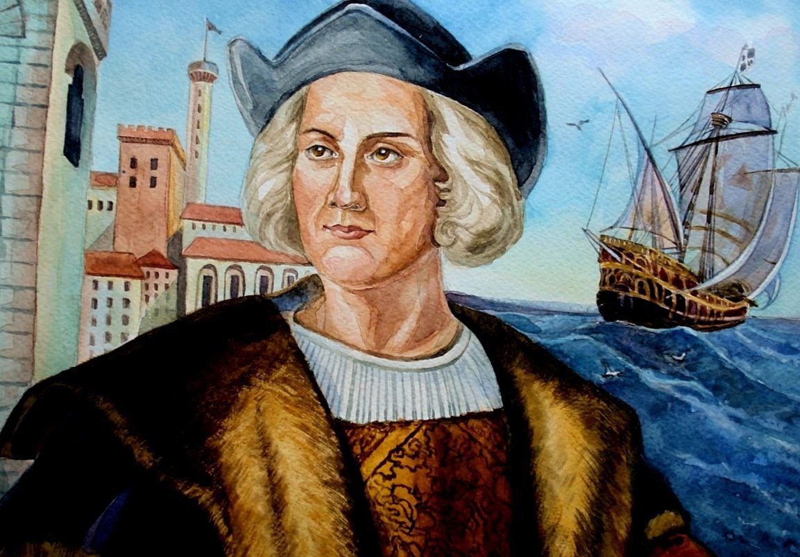 Мореплаватель Христофор Колумб в 1492 году