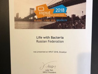 Участие фильма «Жизнь с бактериями» в конференции INPUT в Нью-Йорке