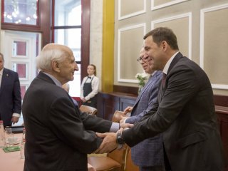 Президент РАН А. Сергеев встретился с главой Свердловской области Е. Куйвашевым