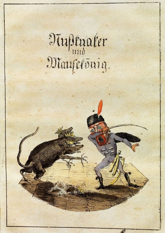 Обложка «Щелкунчик и Мышиный король», опубликованная в сборнике «Детские сказки» (Берлин, 1816)