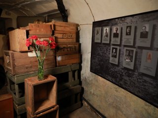 Открытие выставки «Кунсткамера в годы Великой Отечественной войны: крепость науки и обороны». Фото: Елена Либрик / «Научная Россия»