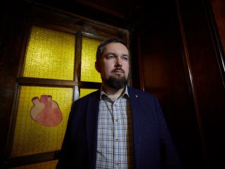 Д.В. Абрамочкин в лаборатории по изучению клеточной электрофизиологии сердца. Фото: Елена Либрик / «Научная Россия»