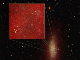 Карликовая галактика рожает звезды не хуже прочих