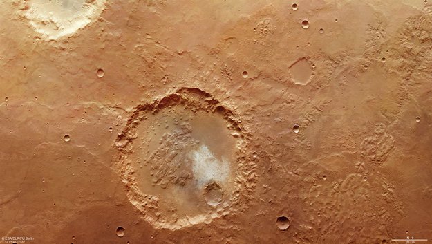 Кратер рассказал о «водяном» прошлом Марса