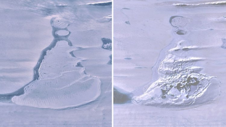 Спутники показывают, как огромное озеро в Антарктиде исчезло за несколько дней