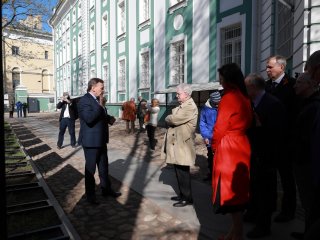 Открытие выставки «Кунсткамера в годы Великой Отечественной войны: крепость науки и обороны». Фото: Елена Либрик / «Научная Россия»