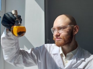 Соавтор статьи аспирант кафедры органической химии СПбГУ Иван Олегович Путнин. Фото: Александра Сысоева / СПбГУ