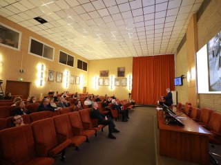 Лекция академика А.Г. Чучалина о терапевтических школах РНИМУ им. Н.И. Пирогова. Фото: Елена Либрик / «Научная Россия»