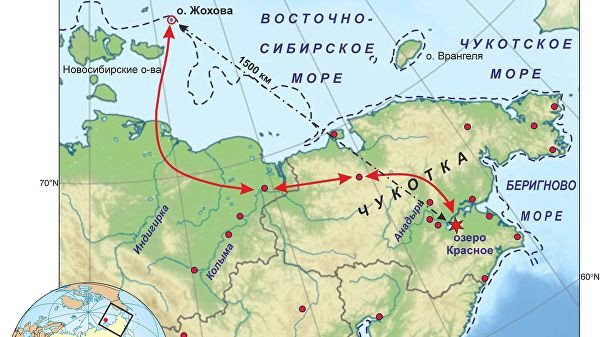 Путь товарообмена жителей Жоховской стоянки 9000 лет назад © Владимир Питулько