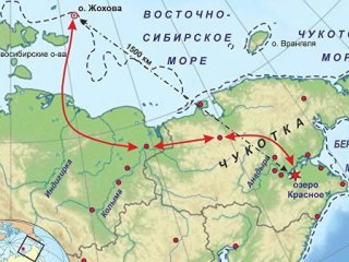 Путь товарообмена жителей Жоховской стоянки 9000 лет назад © Владимир Питулько