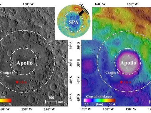 На этой графической аннотации изображено место посадки лунного зонда "Чанъэ-6". Фото: Yue et al./The Innovation