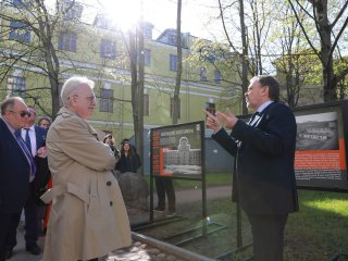 Открытие выставки «Кунсткамера в годы Великой Отечественной войны: крепость науки и обороны». Фото: Елена Либрик / «Научная Россия»