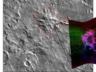 Найдены вулканы на Марсе, которые извергались подо льдом