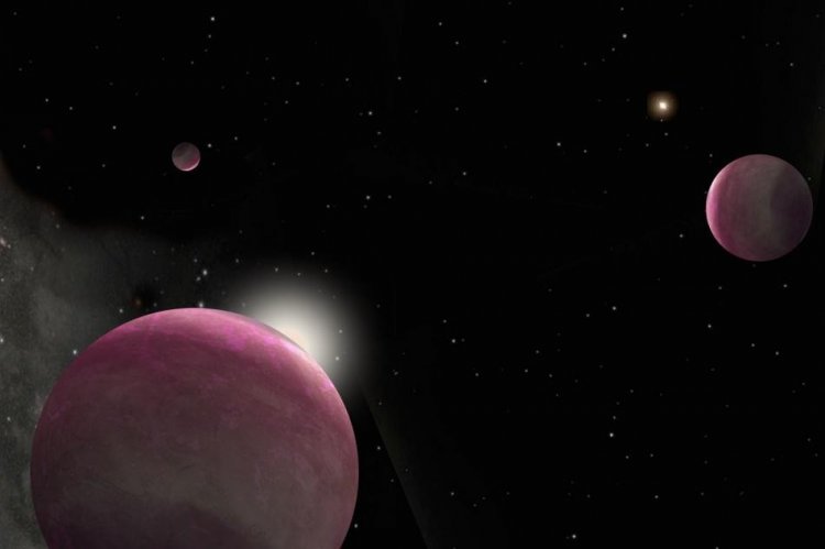 Система пяти толстяков: звезды-близнецы и три планеты-гиганта