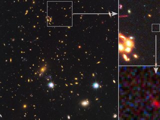 Звезды начали формироваться в далекой галактике спустя 250 миллионов лет после рождения Вселенной