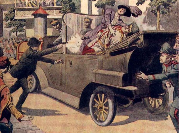 28 июня 1914 года сербский гимазист Гаврило Принцип убил эрцгерцога Франца Фердинанда и его супругу, что послужило поводом к I Мировой войне